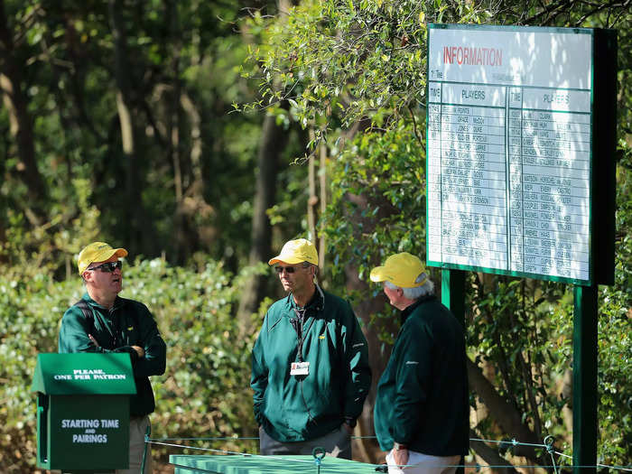 Many of the grounds crew members are volunteers, but volunteers get to play the course.