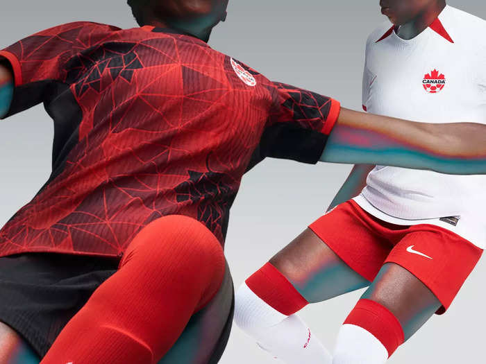 The reigning Olympic champs will wear geometric home jerseys and classic white-and-red kits for away games.