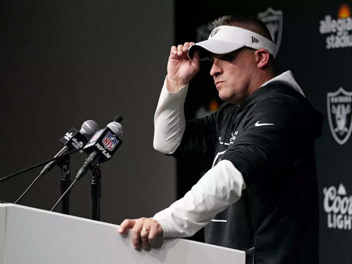 Raiders head coach Josh McDaniels accidentally leaked their wedding details — the date, city, and the fact that it was taking place at all — to the press during the NFL Scouting Combine.