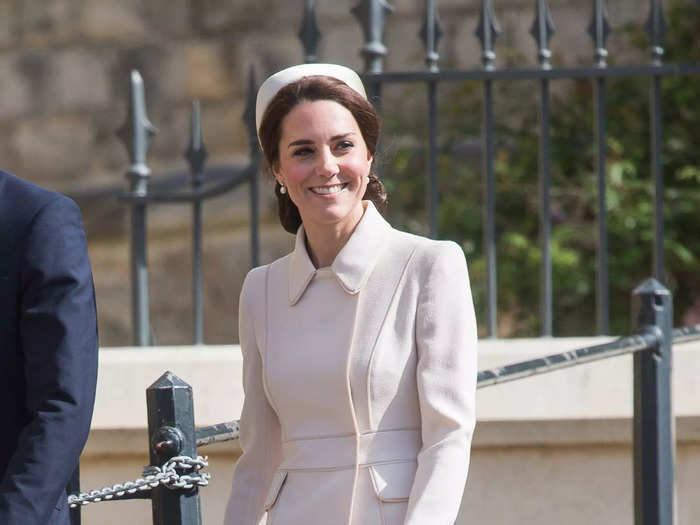 Other royals, like Kate Middleton, have opted for more pastel shades come Easter Sunday.