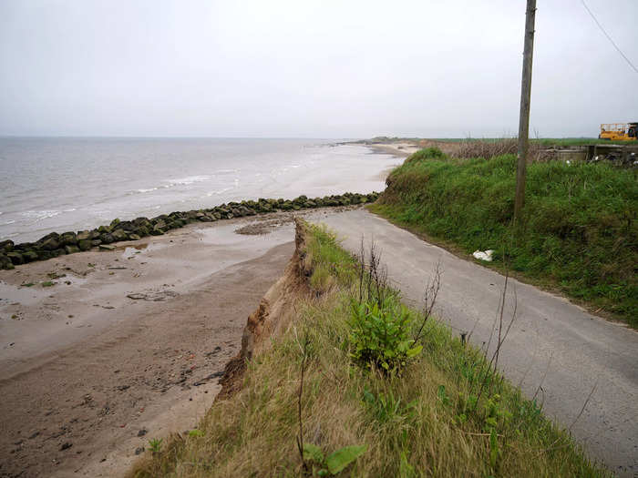 One Happisburgh resident told the BBC when she purchased her home 18 years ago, it was in the middle of a street. Now, her house is the last one before the cliff