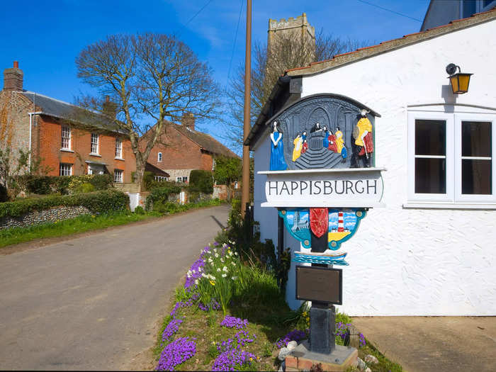 Though Happisburgh is currently a seaside town, it was previously further from shore. Records suggest more than 820 feet of land was swept away between 1600 to 1850.