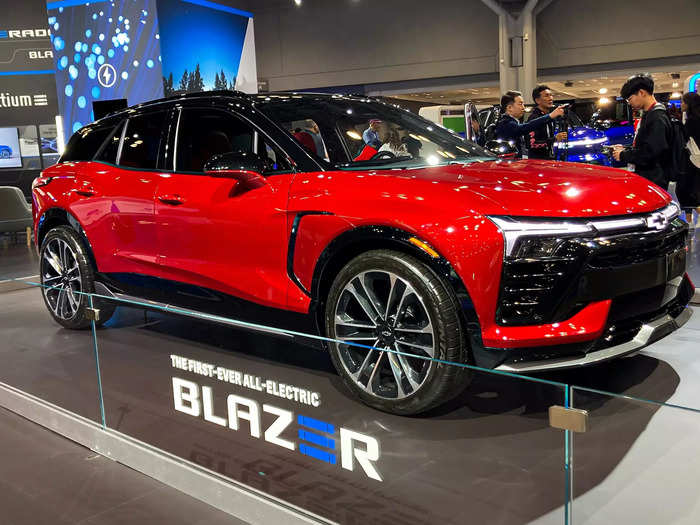 Chevrolet brought a whole slew of future electric models, including the Blazer EV.