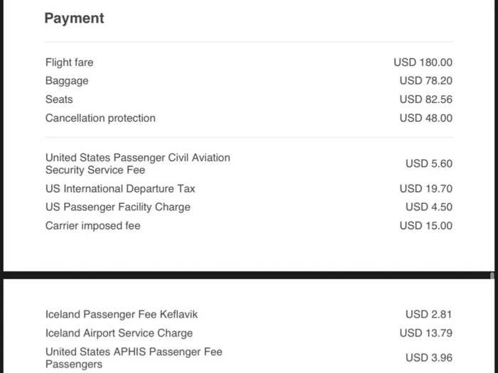 When I went to purchase our tickets with the add-ons, I realized that the $180 fare no longer seemed so cheap. With baggage, seat add-ons, and fees, each ticket now totaled $500.