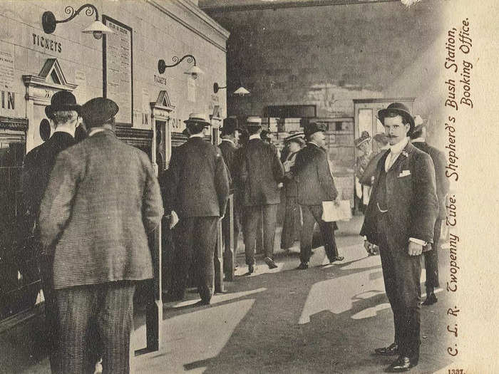 The Central London Railway was nicknamed the "Twopenny Tube" — as a journey on the line cost two pence (about two cents) for a one-way ticket. Workers who traveled before 7:30 am, however, could pay two pence for a round-trip journey.