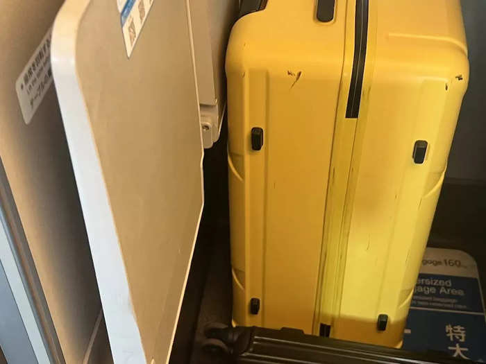 …while other trains require a special seat assignment. So, be sure to check during booking if your ticket comes with oversized bags.