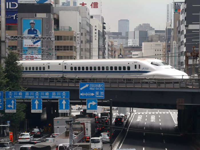 The trains are easy and convenient as they run on dedicated tracks and only stop at major stations.