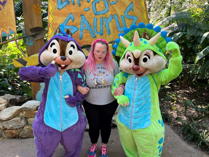 The character meet and greets at Disney World are always memorable.