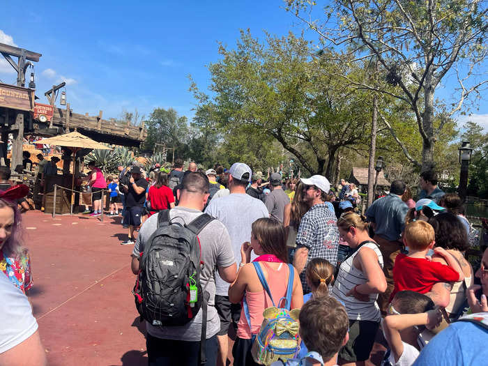 Disney World tends to be more crowded, especially around the popular attractions.