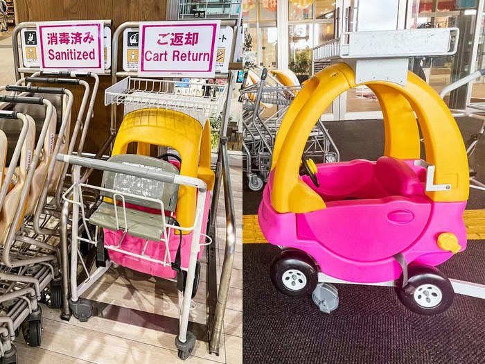 The shopping center also offers sanitized strollers for infants and toddlers.