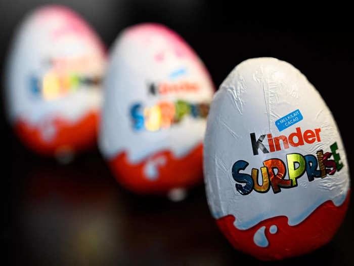 Kinder Chocolate Candy Egg with Surprise Toy Inside (Fifth place, three states)