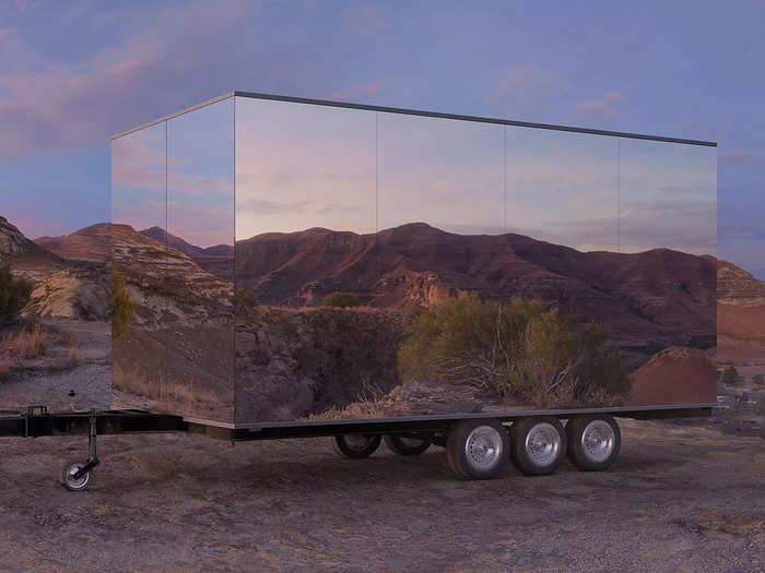 But it recently launched a chassis with wheels that can be attached to these mirrored homes. This simple chassis speeds up some permitting requirements and therefore, the time it takes to deploy one of the homes, the company says.