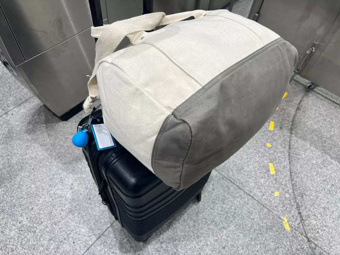 I was also able to check two 50-pound bags for free with my "Hope On" fare. For security, the agent swabbed both before taking them off my hands.