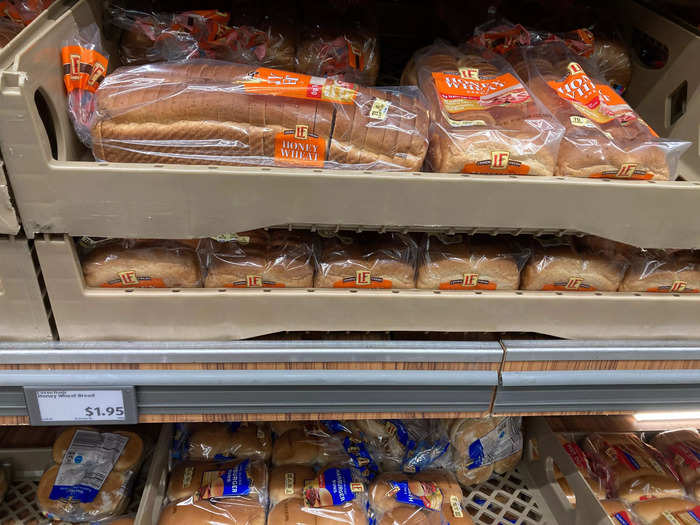 Whole-wheat bread cost nearly twice as much at the store we visited in the US, although the loaves were larger.