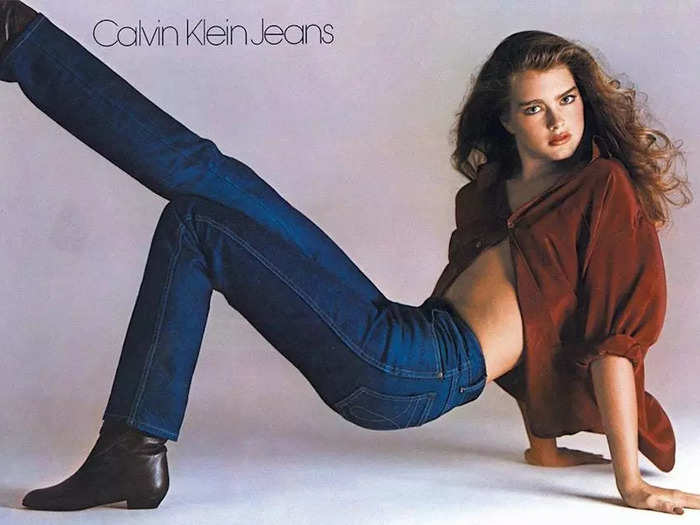 The same year, she appeared in controversial print and TV ads for Calvin Klein Jeans. The TV ad included her saying the famous tagline: "You want to know what comes between me and my Calvins? Nothing."