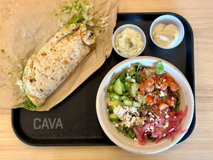 Besides building their own bowl or pita, customers can select from one of 10 signature meal choices.