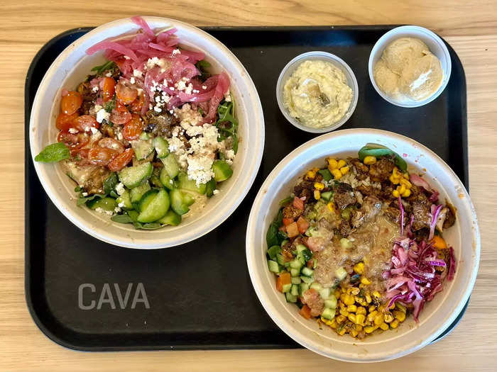 Cava sells Mediterranean-inspired pitas and bowls.