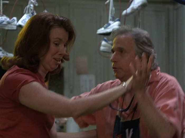 Siobhan Fallon Hogan said she and Henry Winkler improvised their big scene together.