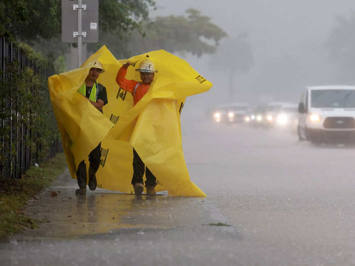 Florida was hit with record-breaking rains on Wednesday.