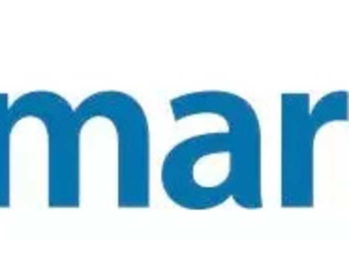 Finally, in 2008, Walmart dropped the hyphen and arrived at the blue logo it touts today. The logo includes a yellow "spark," which represents the spark of inspiration that led Sam Walton to create the first store, and each part of the spark is associated with one of the company