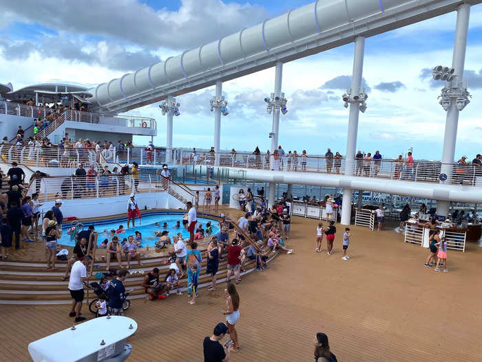 Deck 11 is the place to go when you want a dip in the pool. But fair warning: They were always crowded when I visited.