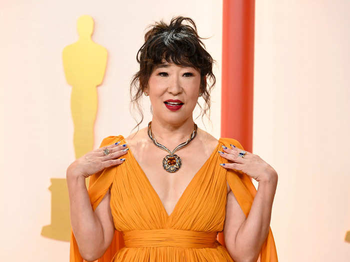 Sandra Oh said that aging has allowed her to "give less f---s."