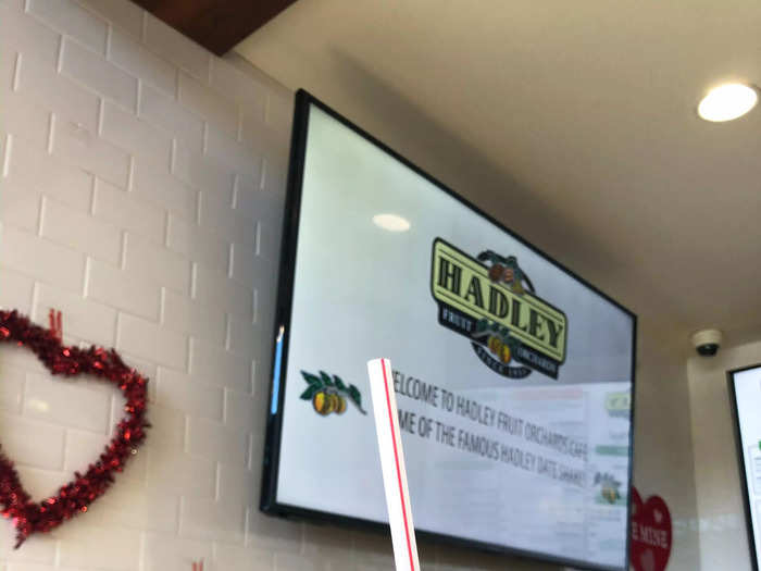 Hadley Fruit Orchards is an unassuming shop that makes the best date shakes in the area.