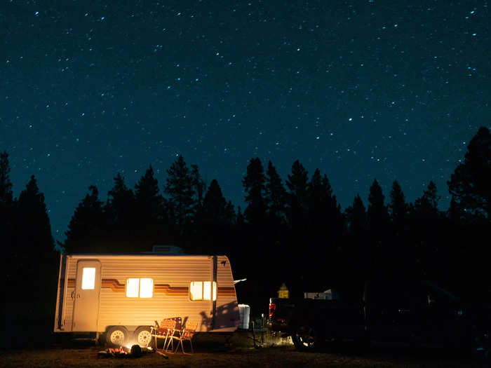 Road-tripping with a trailer made a world of difference, since the couple can now cook on their trip.