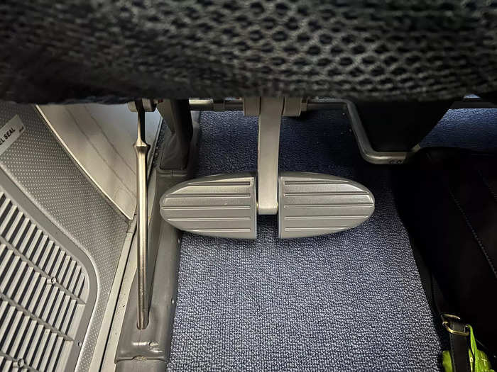 I was also happy to see a footrest available, which is something I typically see reserved for premium economy cabins.