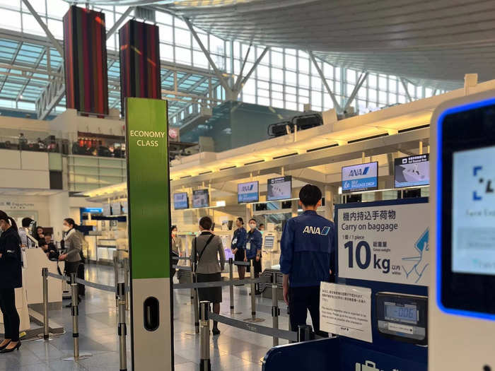 I checked in at a kiosk in Terminal 3 and was happy to see no lines. I easily got my boarding pass and headed to bag drop.