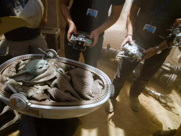 "Star Wars" productions use a puppet to create Grogu, rather than CGI.