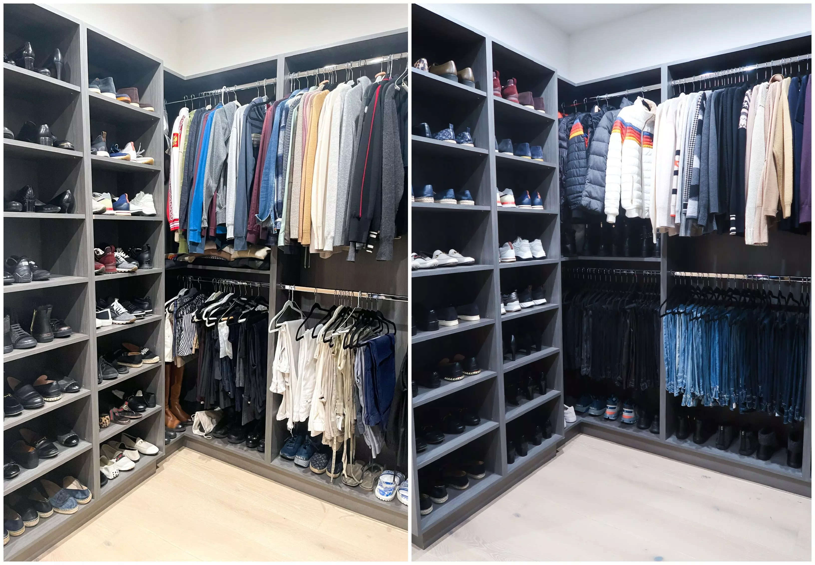 Janelle Cohen before-and-after closet