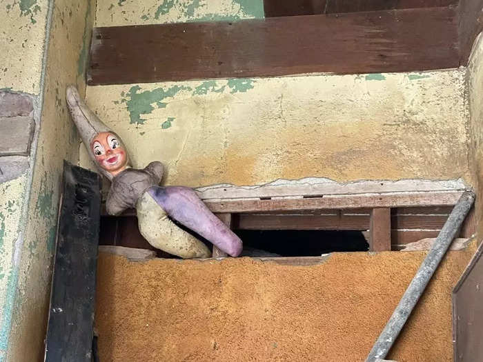 Of course, renovations can sometimes become archaeological digs and deliver some interesting finds, like this clown doll.