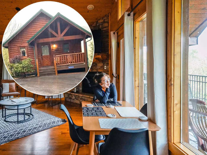 I spent my first night in a one-bedroom cabin overlooking the mountains for $430.