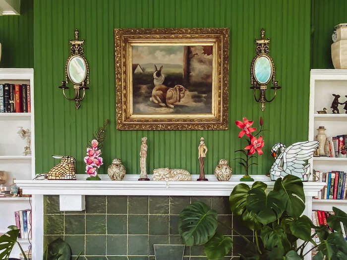 Heim has many animals and flowers featured throughout the home.