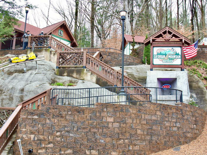 On my second day, I walked to the Georgia Mountain Coaster, one of Helen