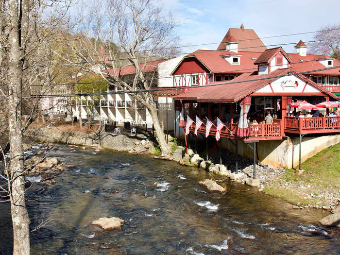 I enjoyed walking along Main Street, which has a bridge that crosses over the Chattahoochee River.