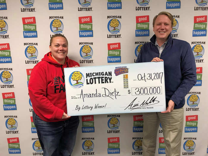 Amanda Dietz said she was going to use her $300,000 scratch-off winnings to pay off her student loans.