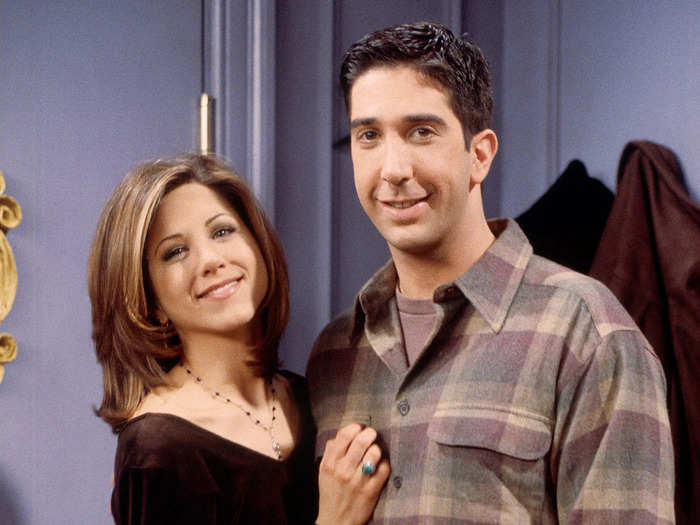 Just like Ross and Rachel, "Friends" costars David Schwimmer and Jennifer Aniston had romantic feelings for each other.