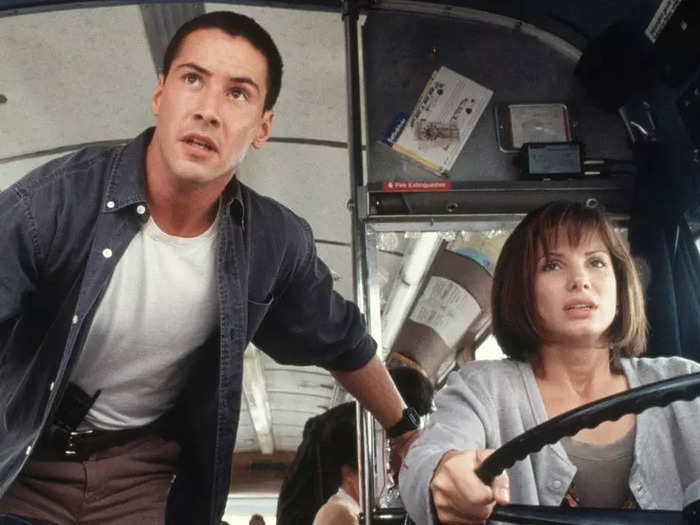 "Speed" costars Keanu Reeves and Sandra Bullock had a mutual crush on each other.