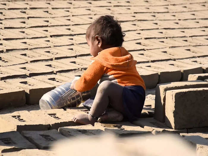 Child labor, which is illegal in Pakistan, also runs rampant at brick kilns.