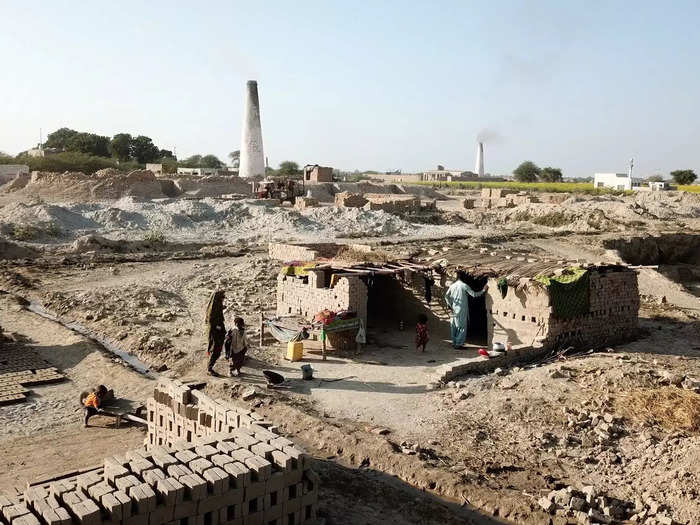 Facing brutal working conditions, including temperatures that can reach upward of 120 degrees Fahrenheit, around 150 families work every day to hand over their quota of 1,500 bricks to the kiln owners.