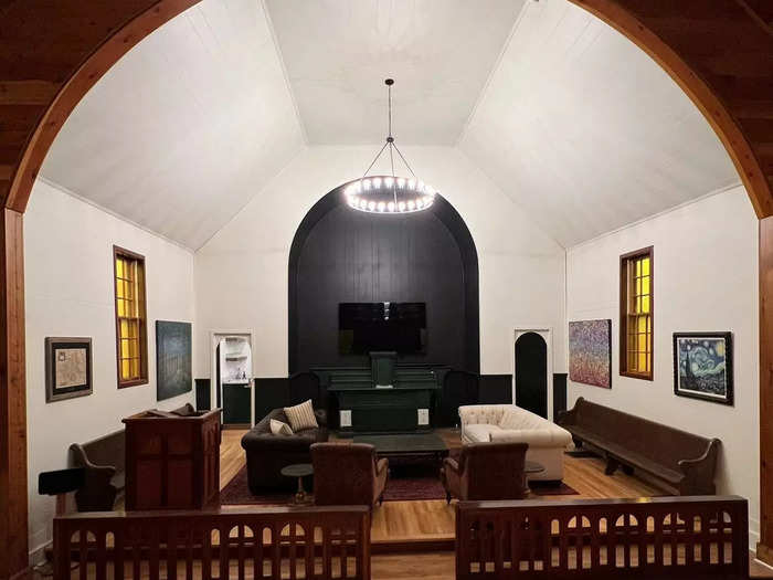 Business groups can conduct meetings and use the original pulpit, Rooney said. The rental has Wi-Fi and a sound system.