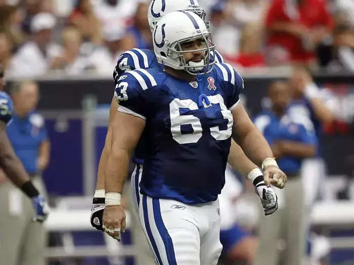 Jeff Saturday was a 295-pound center who spent most of his career with the Colts and retired after the 2012 season.