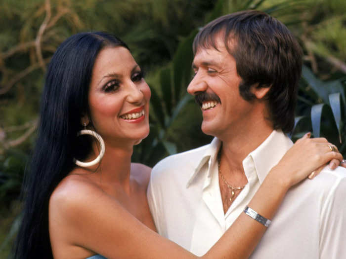 Cher was 18 when she married her first husband, Sonny Bono, who was 29.