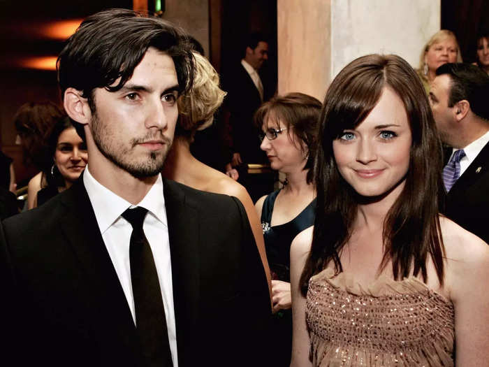 Milo Ventimiglia and Alexis Bledel started dating during the filming of "Gilmore Girls." Though they dated for four years and even discussed marriage, they split in 2006.