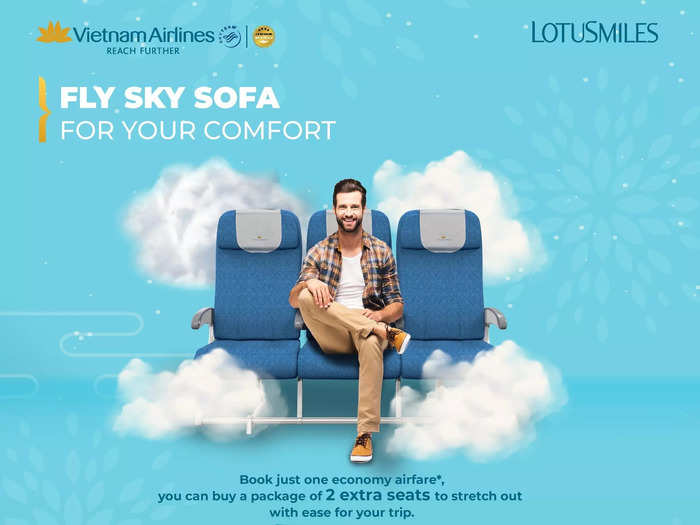 Vietnam Airlines has also installed a "Sky Sofa" on flights between San Francisco and Ho Chi Minh City, as well as between Hanoi and Ho Chi Minh City and London, Paris, and Frankfurt.