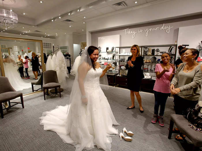 But the sale came at a time when the bridal industry was beginning to change. While David