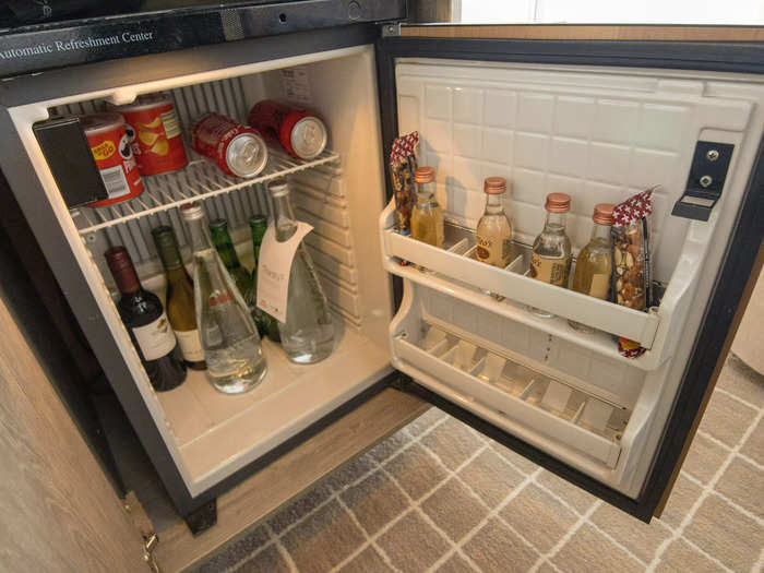 We also had our own mini fridge stocked with snacks and beverages.