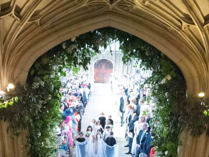 May 2018: Charles walked Meghan down the aisle at the royal wedding.